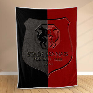 Plaid Stade Rennais FC 9 Couverture Polaire Plaid Canapé
