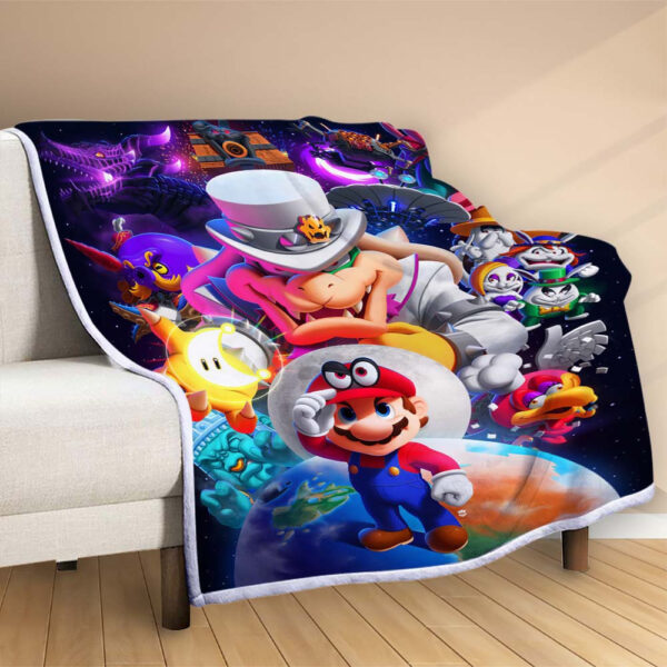 Plaid Super Mario 1001 Couverture Polaire Plaid Canapé – Image 2