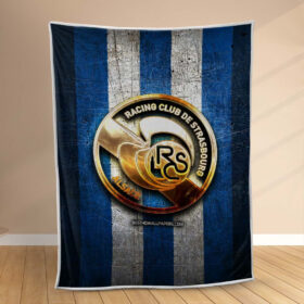 Plaid RC Strasbourg Alsace 2 Couverture Polaire Plaid Canapé