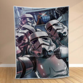Plaid Stormtrooper Selfie Couverture Polaire Plaid Canapé