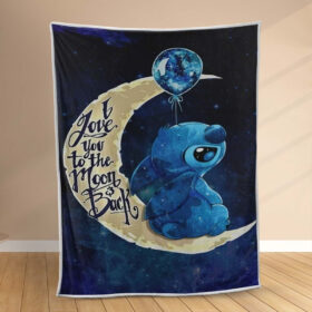 Plaid Stitch je t’aime jusqu’à la lune et retour Couverture Polaire Plaid Canapé