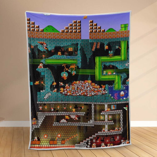 Plaid Super Mario SM01 Couverture Polaire Plaid Canapé