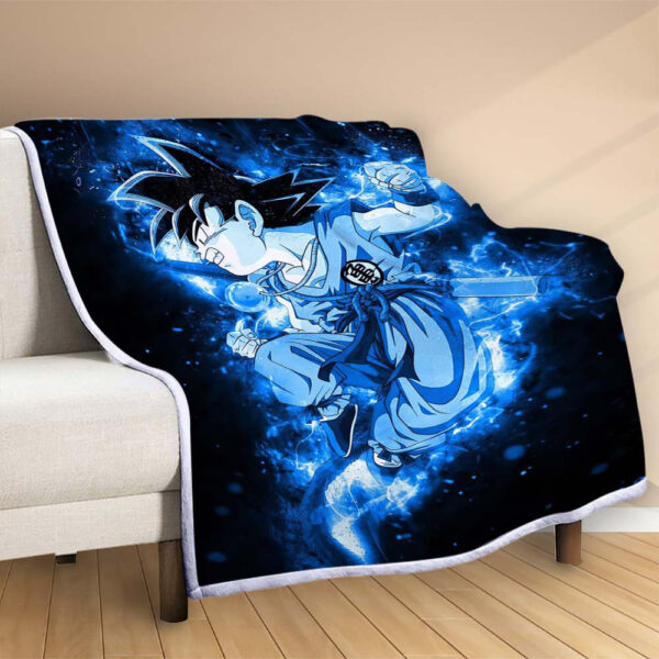 Plaid Son Goku Dragon Ball Z 1009 Couverture Polaire Plaid Canapé – Image 2