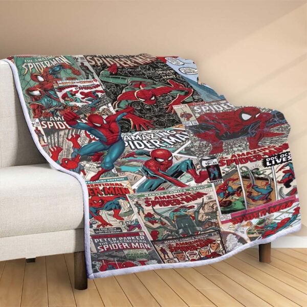 Plaid Spiderman Avengers Marvel 1023 Couverture Polaire Plaid Canapé – Image 2