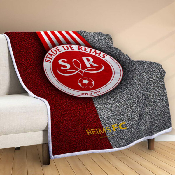 Plaid Stade de Reims 5 Couverture Polaire Plaid Canapé – Image 2