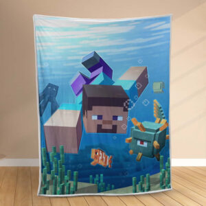 Plaid Personnages Minecraft 1003 Couverture Polaire Plaid Canapé