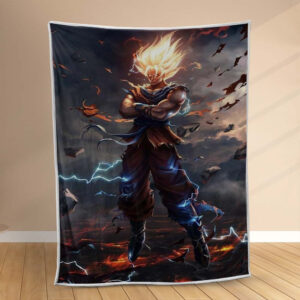 Plaid Son Goku Dragon Ball Z 1002 Couverture Polaire Plaid Canapé