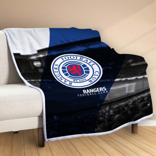 Plaid Rangers Football Club 2 Couverture Polaire Plaid Canapé – Image 2