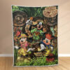 Plaid Mickey Mouse et tous les personnages 2 Couverture Polaire Plaid Canapé