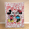 Plaid Mickey et MinnieDisney 1004 Couverture Polaire Plaid Canapé