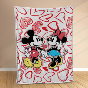 Plaid Mickey et MinnieDisney 1004 Couverture Polaire Plaid Canapé