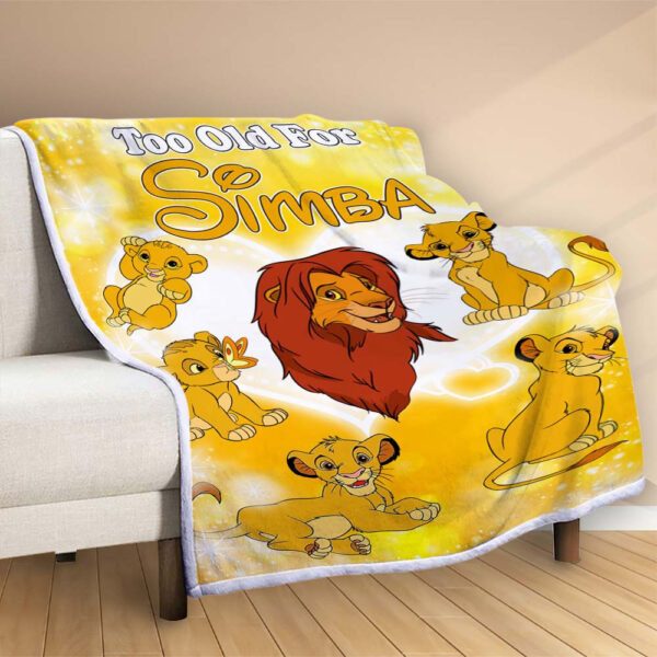 Plaid Simba Roi Lion Trop Vieux Pour Simba Couverture Polaire Plaid Canapé – Image 2