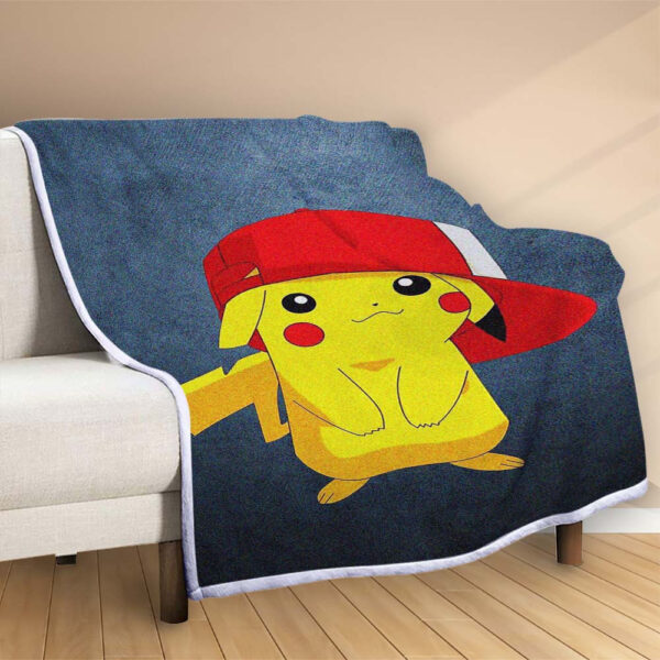 Plaid Pikachu si mignon Couverture Polaire Plaid Canapé – Image 2