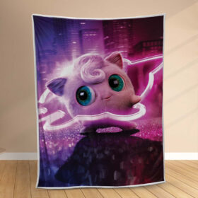 Plaid Rondoudou Pokémon Heureux Couverture Polaire Plaid Canapé