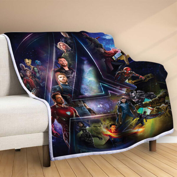 Plaid Marvel Avengers 1008 Couverture Polaire Plaid Canapé – Image 2