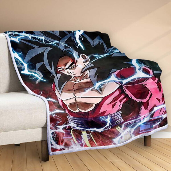 Plaid Son Goku Dragon Ball Z 1011 Couverture Polaire Plaid Canapé – Image 2