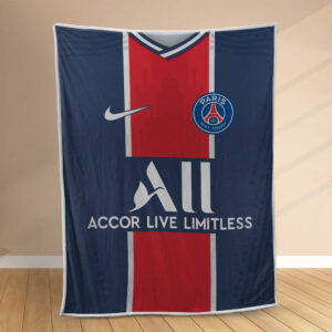Plaid PSG FC Paris Saint Germain Football Club 5 Couverture Polaire Plaid Canapé