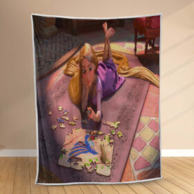 Plaid Raiponce Princesse Tangled Disney Couverture Polaire Plaid Canapé