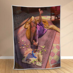 Plaid Raiponce Princesse Tangled Disney Couverture Polaire Plaid Canapé