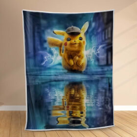 Plaid Pikachu Détective 1 Couverture Polaire Plaid Canapé
