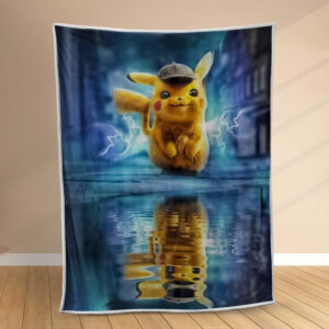 Plaid Pikachu Détective 1 Couverture Polaire Plaid Canapé