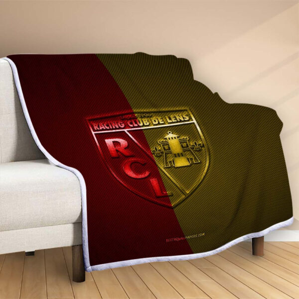 Plaid RC Lens 3 Couverture Polaire Plaid Canapé – Image 2