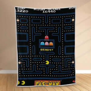 Plaid Jeu Pacman 1002 Couverture Polaire Plaid Canapé