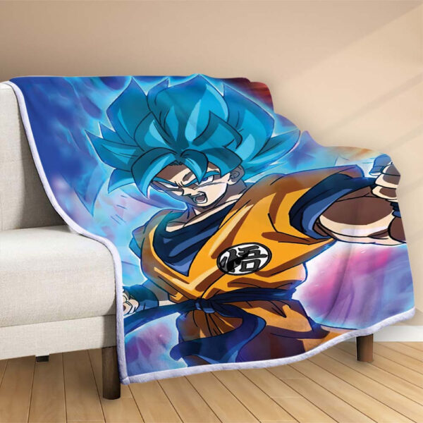 Plaid Son Goku Dragon Ball Z 1001 Couverture Polaire Plaid Canapé – Image 2