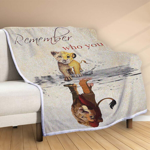 Plaid Remember Who You Are Lion King Couverture Polaire Plaid Canapé – Image 2