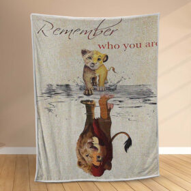 Plaid Remember Who You Are Lion King Couverture Polaire Plaid Canapé