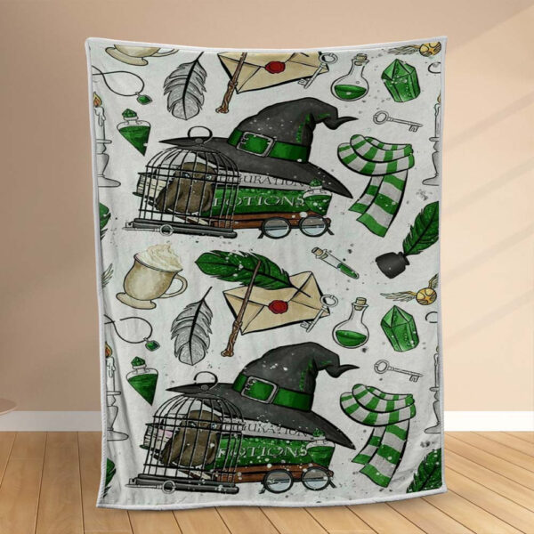 Plaid Serpentard Harry Potter 3 Couverture Polaire Plaid Canapé