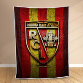 Plaid RC Lens 4 Couverture Polaire Plaid Canapé