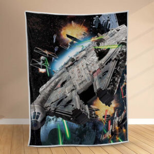 Plaid Faucon Millenium Star Wars Couverture Polaire Plaid Canapé