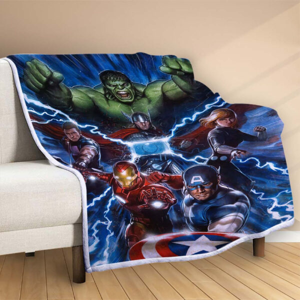 Plaid Marvel Avengers 1005 Couverture Polaire Plaid Canapé – Image 2