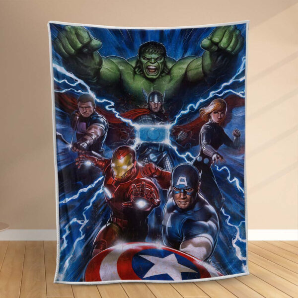 Plaid Marvel Avengers 1005 Couverture Polaire Plaid Canapé
