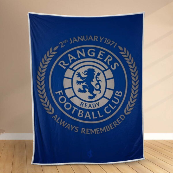 Plaid Rangers Football Club 4 Couverture Polaire Plaid Canapé