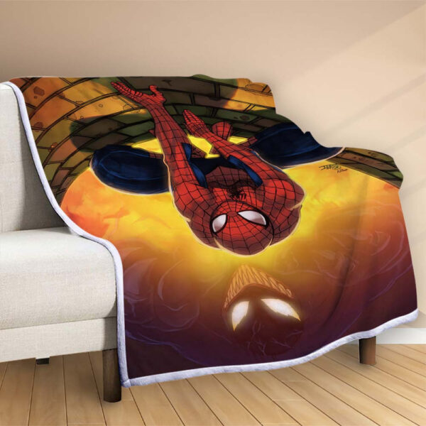 Plaid Spiderman Avengers Marvel 1007 Couverture Polaire Plaid Canapé – Image 2