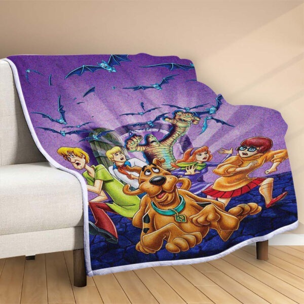 Plaid Scooby Doo Run Couverture Polaire Plaid Canapé – Image 2