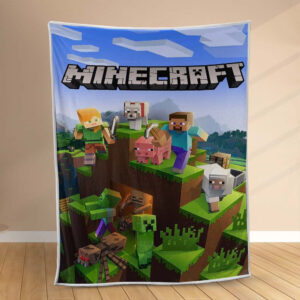 Plaid Personnages Minecraft 1001 Couverture Polaire Plaid Canapé