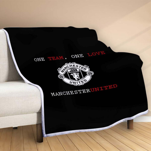 Plaid Manchester United MU FC 7 Couverture Polaire Plaid Canapé – Image 2