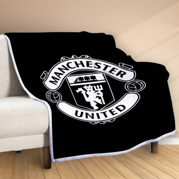 Plaid Manchester United MU FC 4 Couverture Polaire Plaid Canapé – Image 2