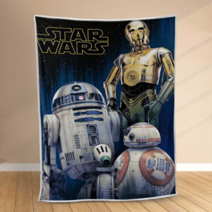Plaid Star Wars Robot Couverture Polaire Plaid Canapé