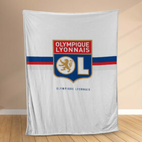 Plaid OL Olympique Lyonnais FC 3 Couverture Polaire Plaid Canapé