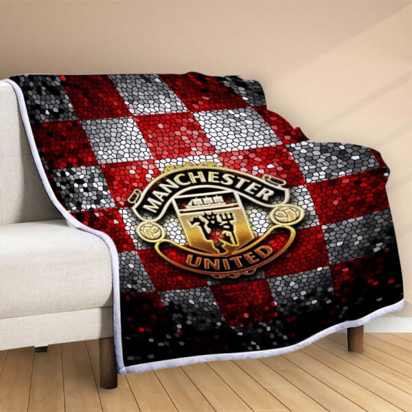 Plaid Manchester United MU FC 16 Couverture Polaire Plaid Canapé – Image 2