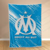 Plaid OM Olympique de Marseille 3 Couverture Polaire Plaid Canapé