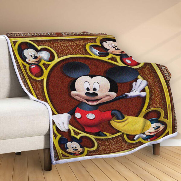 Plaid Mickey Mouse Couverture Polaire Plaid Canapé – Image 2