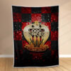 Plaid OGC Nice FC 9 Couverture Polaire Plaid Canapé