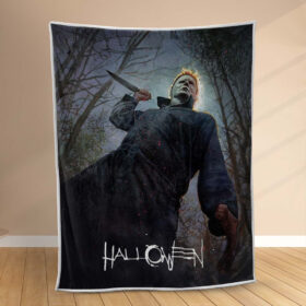 Plaid Michael Myers Série d’Halloween Couverture Polaire Plaid Canapé
