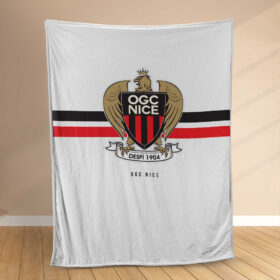 Plaid OGC Nice FC 6 Couverture Polaire Plaid Canapé