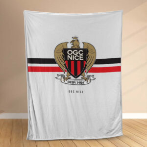 Plaid OGC Nice FC 6 Couverture Polaire Plaid Canapé